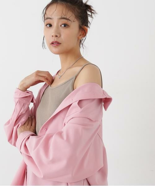 ＊＊N.Natural Beauty Basic / エヌ ナチュラルビューティーベーシック カットソー | テレコキャミソール（ベージュ）