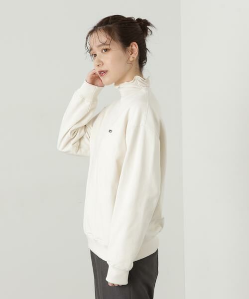 ＊＊N.Natural Beauty Basic / エヌ ナチュラルビューティーベーシック カットソー | ワンポイント刺繍スウェット | 詳細11