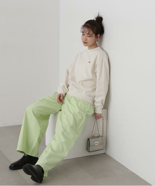 ＊＊N.Natural Beauty Basic / エヌ ナチュラルビューティーベーシック カットソー | ワンポイント刺繍スウェット | 詳細18