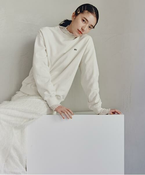 ＊＊N.Natural Beauty Basic / エヌ ナチュラルビューティーベーシック カットソー | ワンポイント刺繍スウェット | 詳細2