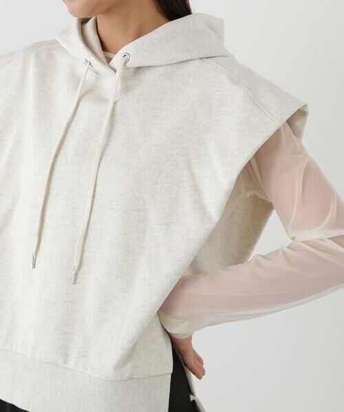 ＊＊N.Natural Beauty Basic / エヌ ナチュラルビューティーベーシック カットソー | ドロップショルダーフードパーカー | 詳細13
