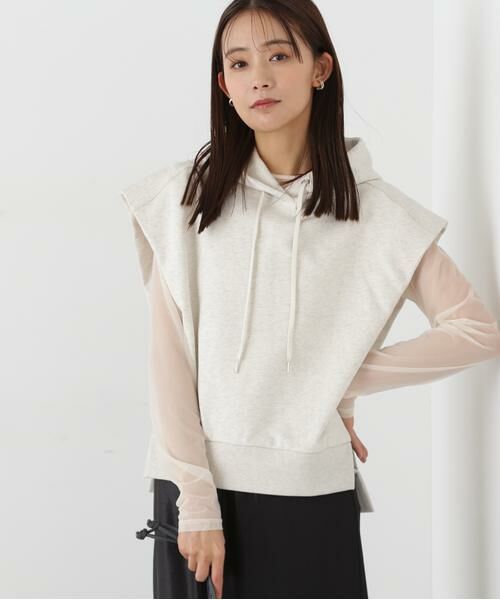 ＊＊N.Natural Beauty Basic / エヌ ナチュラルビューティーベーシック カットソー | ドロップショルダーフードパーカー | 詳細2