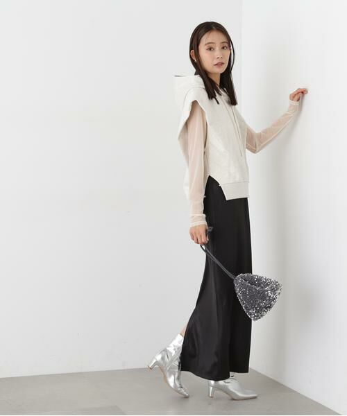 ＊＊N.Natural Beauty Basic / エヌ ナチュラルビューティーベーシック カットソー | ドロップショルダーフードパーカー | 詳細6