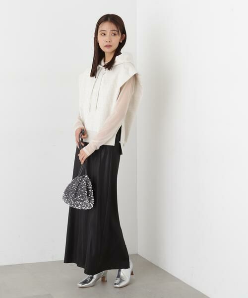 ＊＊N.Natural Beauty Basic / エヌ ナチュラルビューティーベーシック カットソー | ドロップショルダーフードパーカー | 詳細7