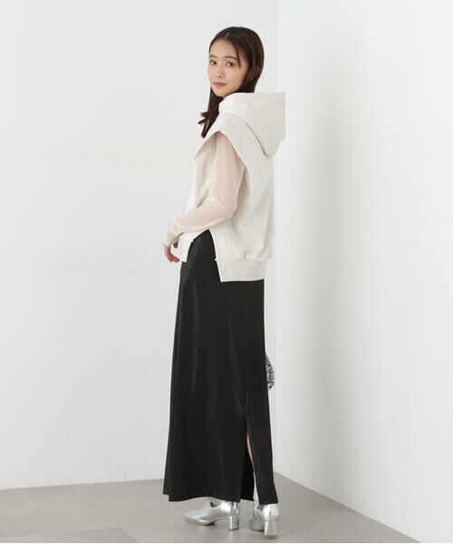 ＊＊N.Natural Beauty Basic / エヌ ナチュラルビューティーベーシック カットソー | ドロップショルダーフードパーカー | 詳細8