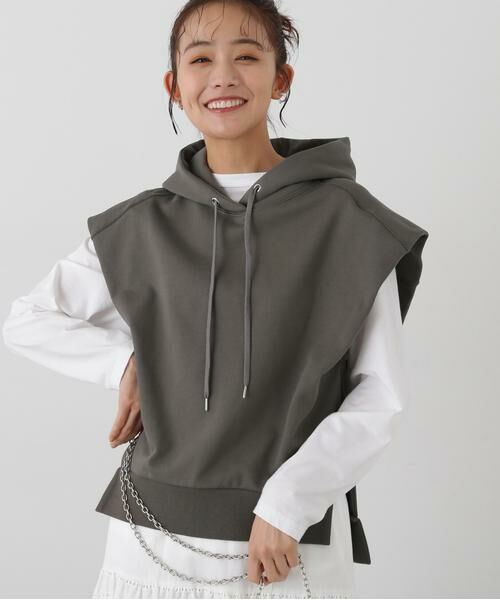＊＊N.Natural Beauty Basic / エヌ ナチュラルビューティーベーシック カットソー | ドロップショルダーフードパーカー | 詳細18