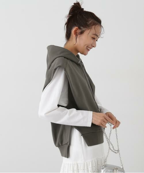 ＊＊N.Natural Beauty Basic / エヌ ナチュラルビューティーベーシック カットソー | ドロップショルダーフードパーカー | 詳細19