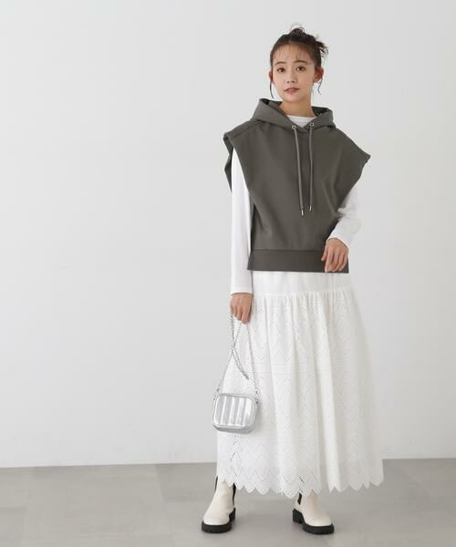 ＊＊N.Natural Beauty Basic / エヌ ナチュラルビューティーベーシック カットソー | ドロップショルダーフードパーカー | 詳細23