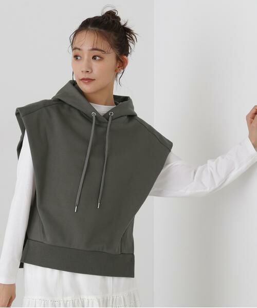 ＊＊N.Natural Beauty Basic / エヌ ナチュラルビューティーベーシック カットソー | ドロップショルダーフードパーカー | 詳細24