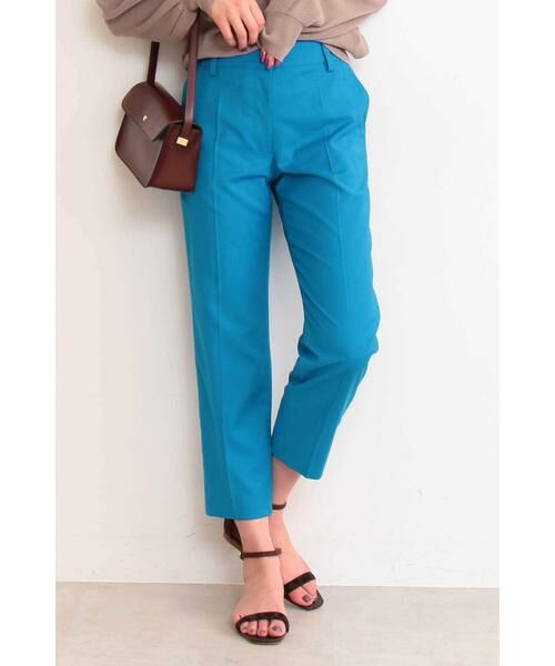 ＊＊N.Natural Beauty Basic / エヌ ナチュラルビューティーベーシック パンツ | TRギャバテーパードパンツ（ブルー）