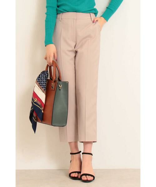 ＊＊N.Natural Beauty Basic / エヌ ナチュラルビューティーベーシック パンツ | TRギャバテーパードパンツ（ベージュ）