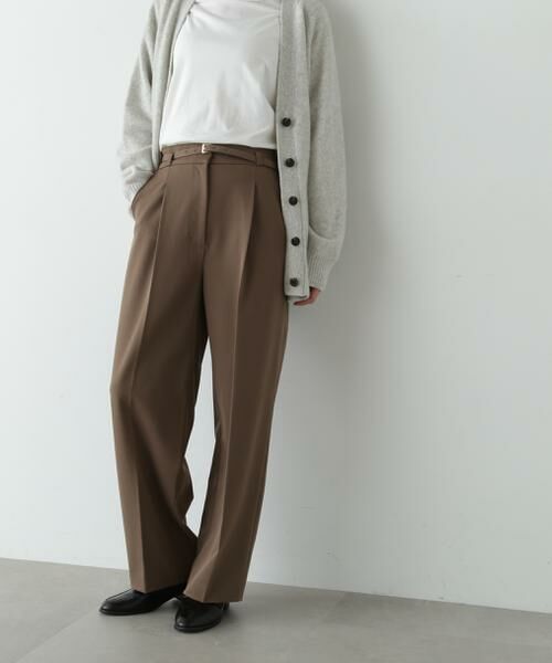 ＊＊N.Natural Beauty Basic / エヌ ナチュラルビューティーベーシック パンツ | センタープレスベルトツキワイドパンツ2 | 詳細12