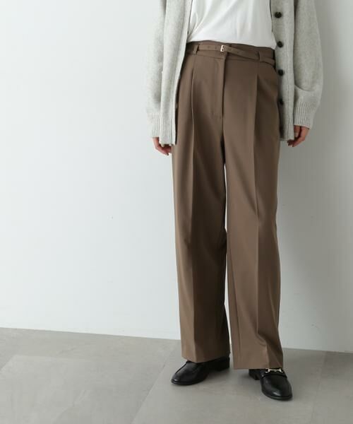＊＊N.Natural Beauty Basic / エヌ ナチュラルビューティーベーシック パンツ | センタープレスベルトツキワイドパンツ2 | 詳細14