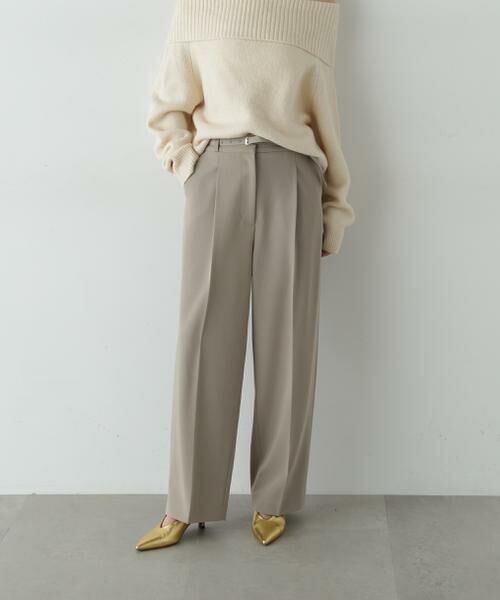 ＊＊N.Natural Beauty Basic / エヌ ナチュラルビューティーベーシック パンツ | センタープレスベルトツキワイドパンツ2 | 詳細22