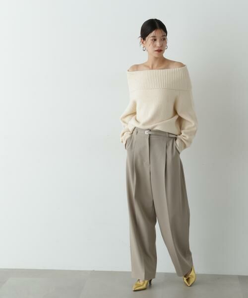 ＊＊N.Natural Beauty Basic / エヌ ナチュラルビューティーベーシック パンツ | センタープレスベルトツキワイドパンツ2 | 詳細23