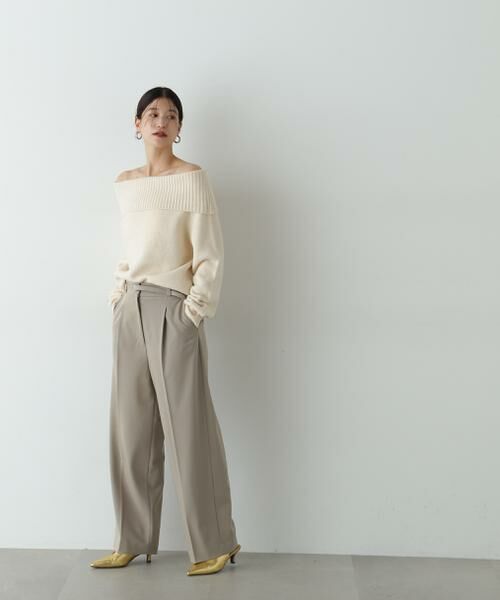 ＊＊N.Natural Beauty Basic / エヌ ナチュラルビューティーベーシック パンツ | センタープレスベルトツキワイドパンツ2 | 詳細25