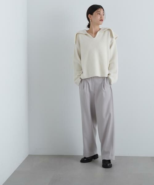 ＊＊N.Natural Beauty Basic / エヌ ナチュラルビューティーベーシック パンツ | ウォームタッチワイドパンツ | 詳細4