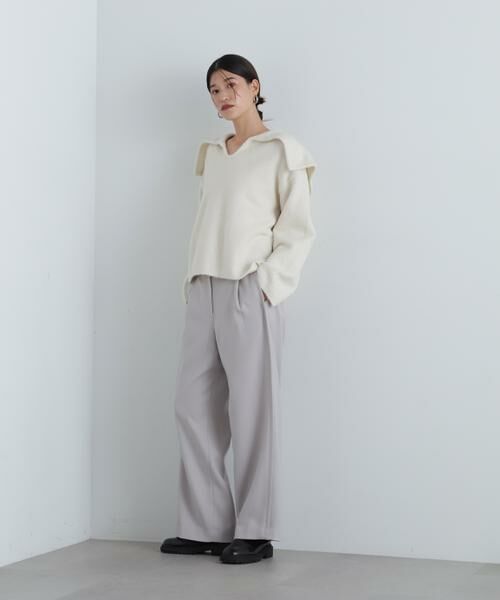 ＊＊N.Natural Beauty Basic / エヌ ナチュラルビューティーベーシック パンツ | ウォームタッチワイドパンツ | 詳細5