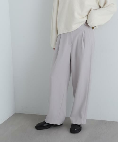 ＊＊N.Natural Beauty Basic / エヌ ナチュラルビューティーベーシック パンツ | ウォームタッチワイドパンツ | 詳細6
