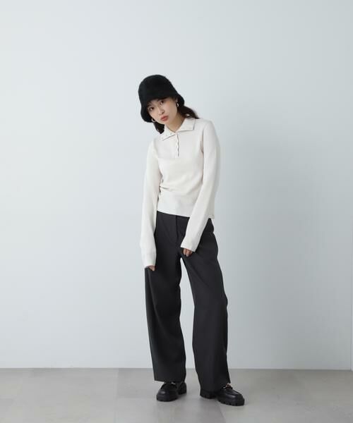 ＊＊N.Natural Beauty Basic / エヌ ナチュラルビューティーベーシック パンツ | ウォームタッチワイドパンツ | 詳細26