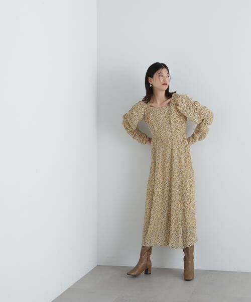 ＊＊N.Natural Beauty Basic / エヌ ナチュラルビューティーベーシック ワンピース | 楊柳プリントワンピース | 詳細3