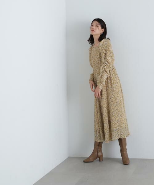 ＊＊N.Natural Beauty Basic / エヌ ナチュラルビューティーベーシック ワンピース | 楊柳プリントワンピース | 詳細4