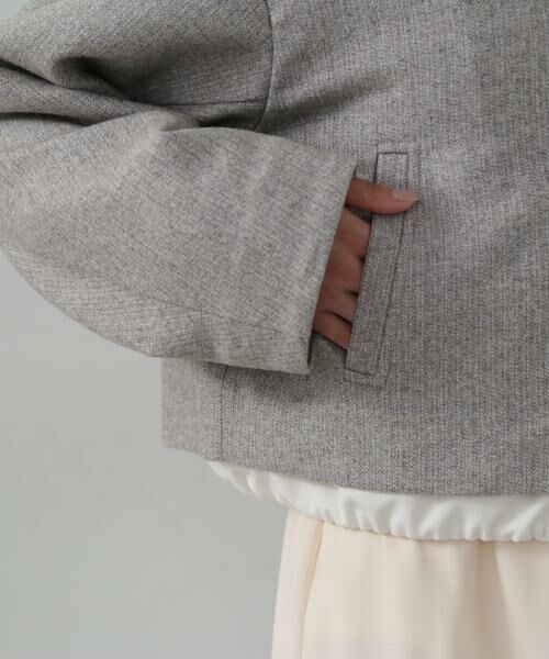 ＊＊N.Natural Beauty Basic / エヌ ナチュラルビューティーベーシック ブルゾン | フェイクレザーカラーパテッドジャケット | 詳細18