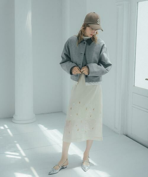 ＊＊N.Natural Beauty Basic / エヌ ナチュラルビューティーベーシック ブルゾン | フェイクレザーカラーパテッドジャケット | 詳細2