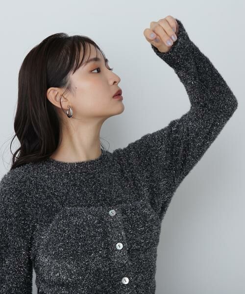 ＊＊N.Natural Beauty Basic / エヌ ナチュラルビューティーベーシック ニット・セーター | ラメフェザービスチェニットセット | 詳細14