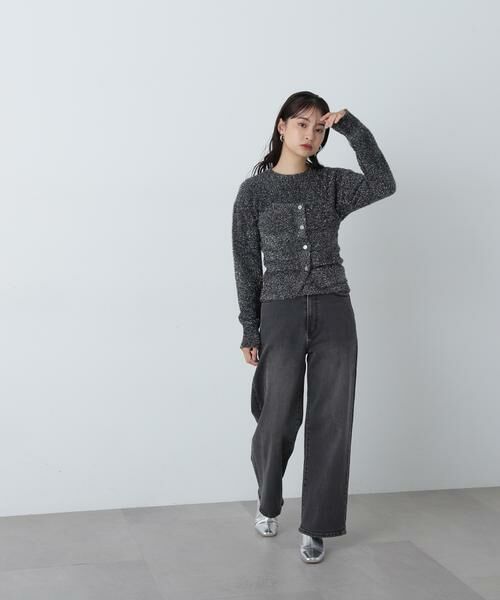 ＊＊N.Natural Beauty Basic / エヌ ナチュラルビューティーベーシック ニット・セーター | ラメフェザービスチェニットセット | 詳細15