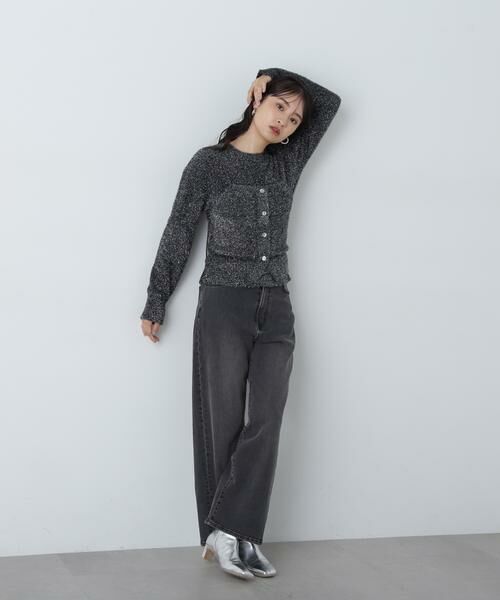 ＊＊N.Natural Beauty Basic / エヌ ナチュラルビューティーベーシック ニット・セーター | ラメフェザービスチェニットセット | 詳細16