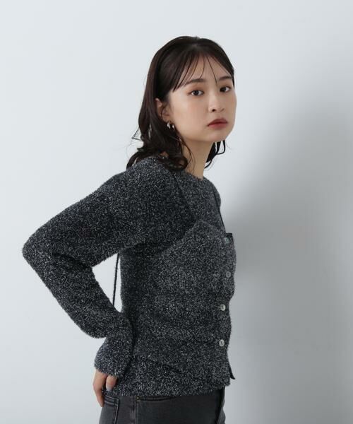 ＊＊N.Natural Beauty Basic / エヌ ナチュラルビューティーベーシック ニット・セーター | ラメフェザービスチェニットセット | 詳細18