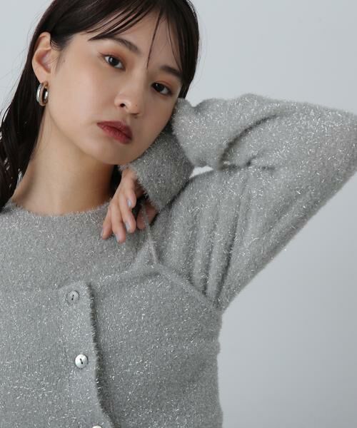 ＊＊N.Natural Beauty Basic / エヌ ナチュラルビューティーベーシック ニット・セーター | ラメフェザービスチェニットセット | 詳細26