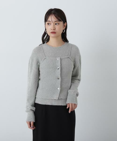 ＊＊N.Natural Beauty Basic / エヌ ナチュラルビューティーベーシック ニット・セーター | ラメフェザービスチェニットセット | 詳細27