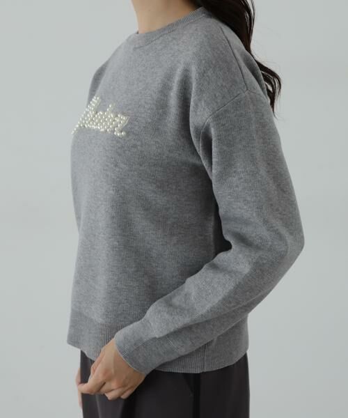 ＊＊N.Natural Beauty Basic / エヌ ナチュラルビューティーベーシック ニット・セーター | パールロゴニット | 詳細12