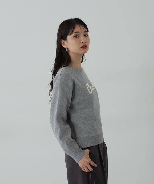 ＊＊N.Natural Beauty Basic / エヌ ナチュラルビューティーベーシック ニット・セーター | パールロゴニット | 詳細3