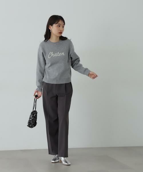 ＊＊N.Natural Beauty Basic / エヌ ナチュラルビューティーベーシック ニット・セーター | パールロゴニット | 詳細5