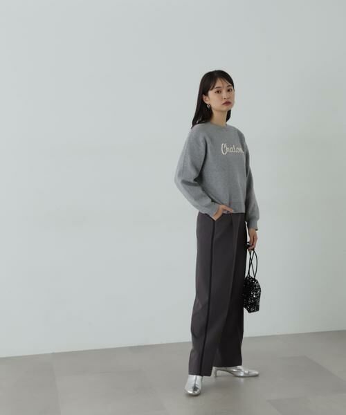 ＊＊N.Natural Beauty Basic / エヌ ナチュラルビューティーベーシック ニット・セーター | パールロゴニット | 詳細6