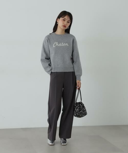 ＊＊N.Natural Beauty Basic / エヌ ナチュラルビューティーベーシック ニット・セーター | パールロゴニット | 詳細7