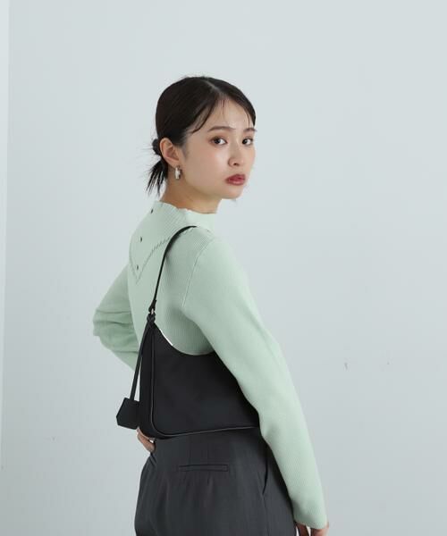 ＊＊N.Natural Beauty Basic / エヌ ナチュラルビューティーベーシック ニット・セーター | デザインネックリブニット | 詳細4