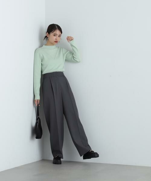 ＊＊N.Natural Beauty Basic / エヌ ナチュラルビューティーベーシック ニット・セーター | デザインネックリブニット | 詳細6