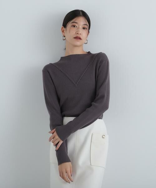 ＊＊N.Natural Beauty Basic / エヌ ナチュラルビューティーベーシック ニット・セーター | デザインネックリブニット | 詳細10