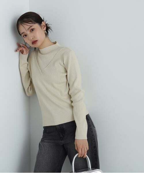 ＊＊N.Natural Beauty Basic / エヌ ナチュラルビューティーベーシック ニット・セーター | デザインネックリブニット | 詳細16