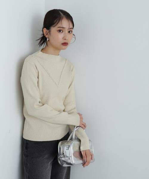 ＊＊N.Natural Beauty Basic / エヌ ナチュラルビューティーベーシック ニット・セーター | デザインネックリブニット | 詳細17