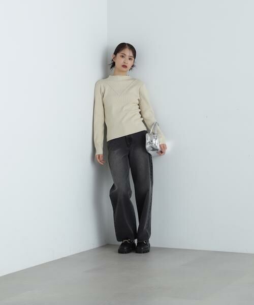 ＊＊N.Natural Beauty Basic / エヌ ナチュラルビューティーベーシック ニット・セーター | デザインネックリブニット | 詳細18