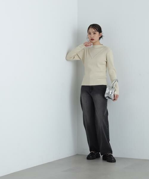 ＊＊N.Natural Beauty Basic / エヌ ナチュラルビューティーベーシック ニット・セーター | デザインネックリブニット | 詳細19