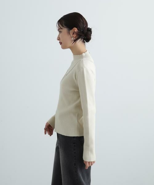 ＊＊N.Natural Beauty Basic / エヌ ナチュラルビューティーベーシック ニット・セーター | デザインネックリブニット | 詳細21