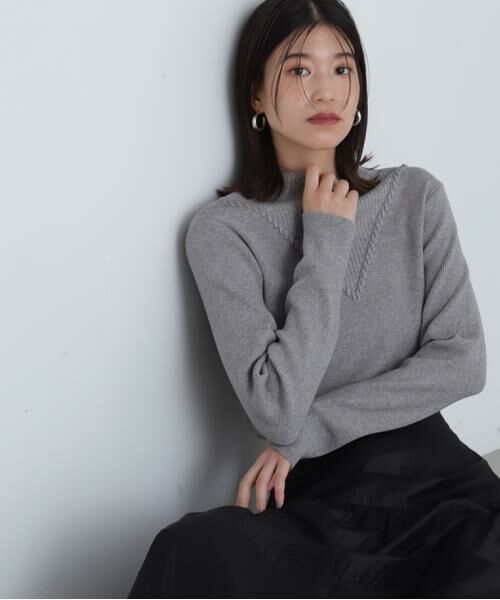 ＊＊N.Natural Beauty Basic / エヌ ナチュラルビューティーベーシック ニット・セーター | デザインネックリブニット | 詳細28