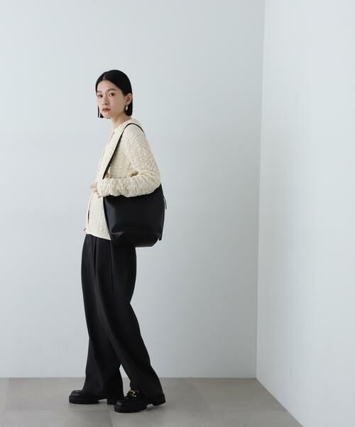 ＊＊N.Natural Beauty Basic / エヌ ナチュラルビューティーベーシック ショルダーバッグ | シボフェイクレザーソフトホーボーバッグ | 詳細4