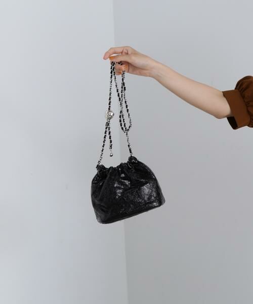 ＊＊N.Natural Beauty Basic / エヌ ナチュラルビューティーベーシック ショルダーバッグ | メタリックキルトショルダーバッグ（ブラック）